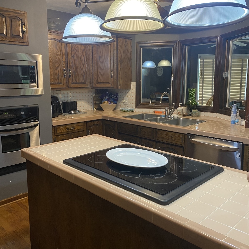 bathroom after being organized