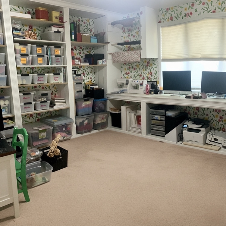 office - storage after being organized